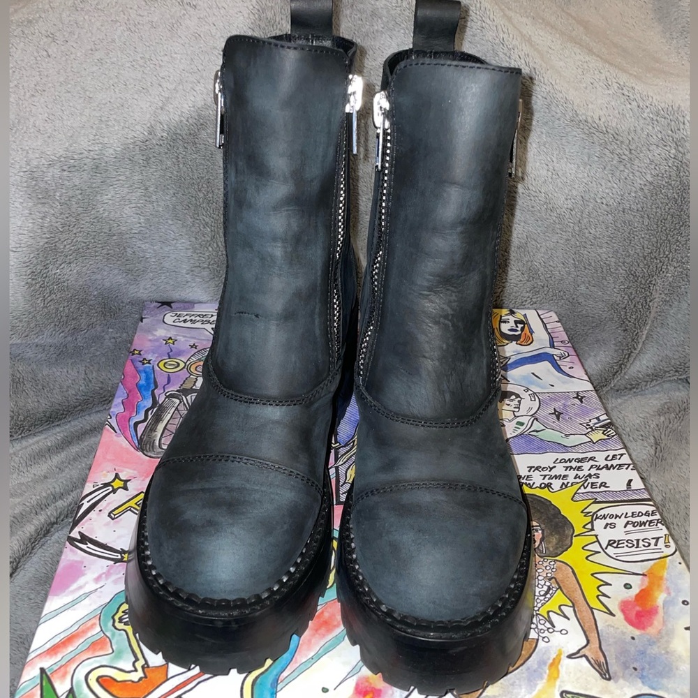 JEFFREY CAMPBELL MOTOR BOOTS